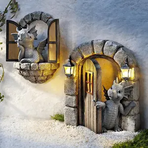 Creative Dragon Design Door & Window Reading Decoration Pendant, Home Corridor Wall Micro-landscape Decoration, Hotel and Restaurant Wall Decoration, Wall Art Decor, Hanging
