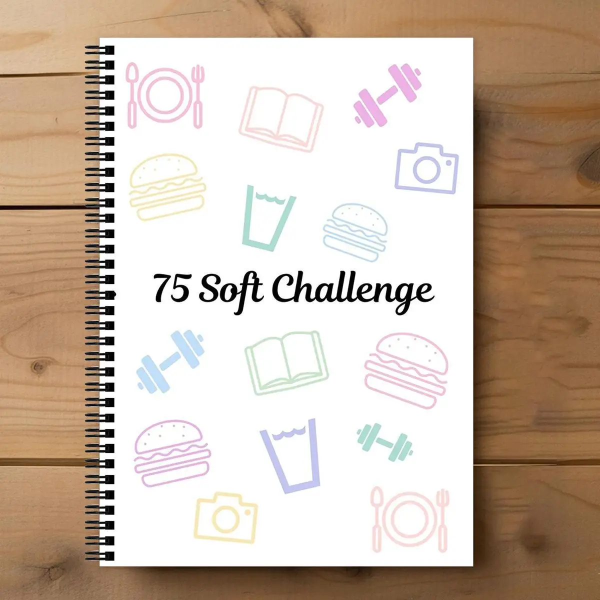 A4 Soft Savings Challenge Planner Notebook, 1 Count 75 Target Challenge Planner Notebook, Productivity Planner, Weekly Planner, Time Management & Effi