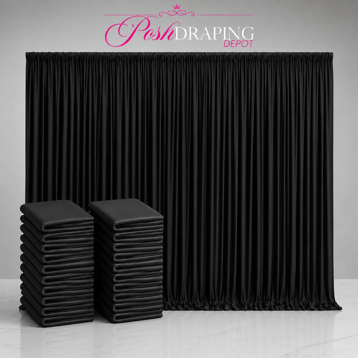 Spandex Drape Panel Bulk Pack | 15ft x 65in | 10, 20 or 30 Panels