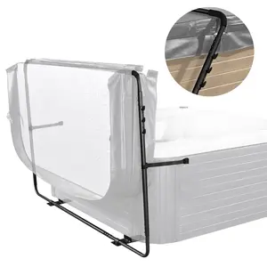 【fathersdaygift】VEVOR Hot Tub Cover Lift, Spa Cover Lift, Height 31.5" - 41.3" Width 53" - 92.5" Adjustable, Installed at the Bottom on One Side, Suitable for Various Sizes of Rectangular Bathtubs, Hot Tubs, Spa Lightweight Aluminium