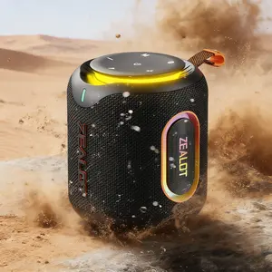 Zealot Bluetooth Speaker Outdoor, 30W HIFI Sound, IPX6 Water-Resistant, 6000mAh LongBattery Life, Lanyard & RGB Light for Home & Party