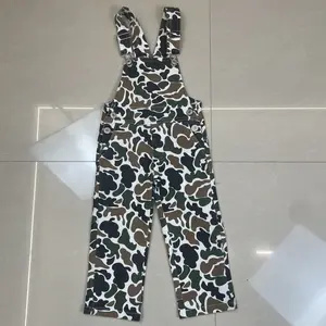 Kids boy denim overalls boy camo jumpsuit hunting clothes camouflage clothing