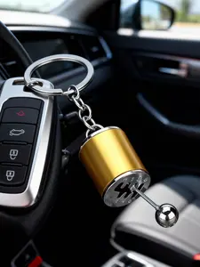 Creative Car Keychain, Manual Gear Shift Key Chain, Metal Car Key Ring Accessory, Car Interior Accessory, Unique Gift for Driving Enthusiasts, Car Accessories