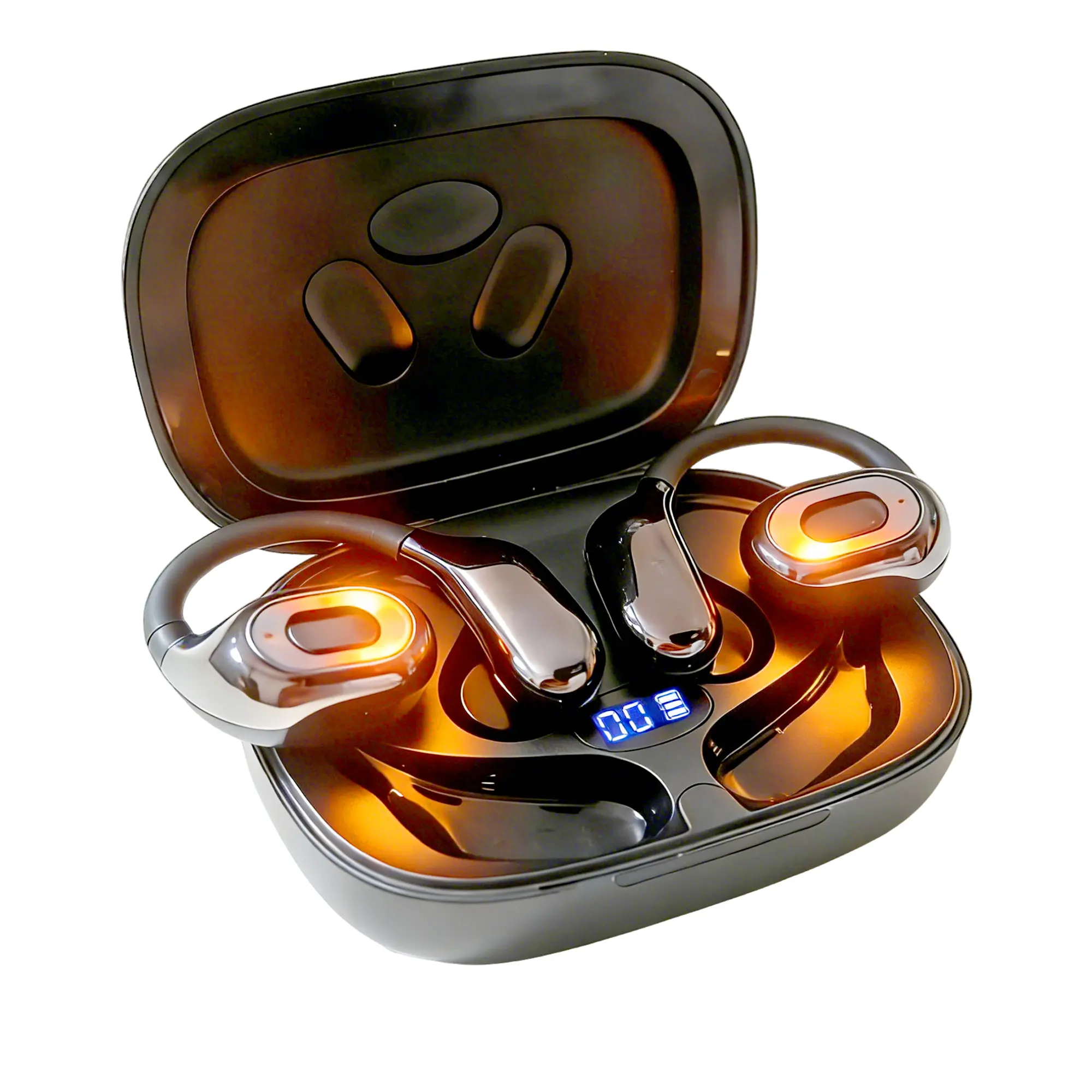 AI Translation Earbuds - Bluetooth 5.4 Electronic Audio Devices, Real-Time Noise Cancellation, 156+ Languages, 7 Modes, 36H Playback, High-Quality Sound, for Travel, Business (Black)