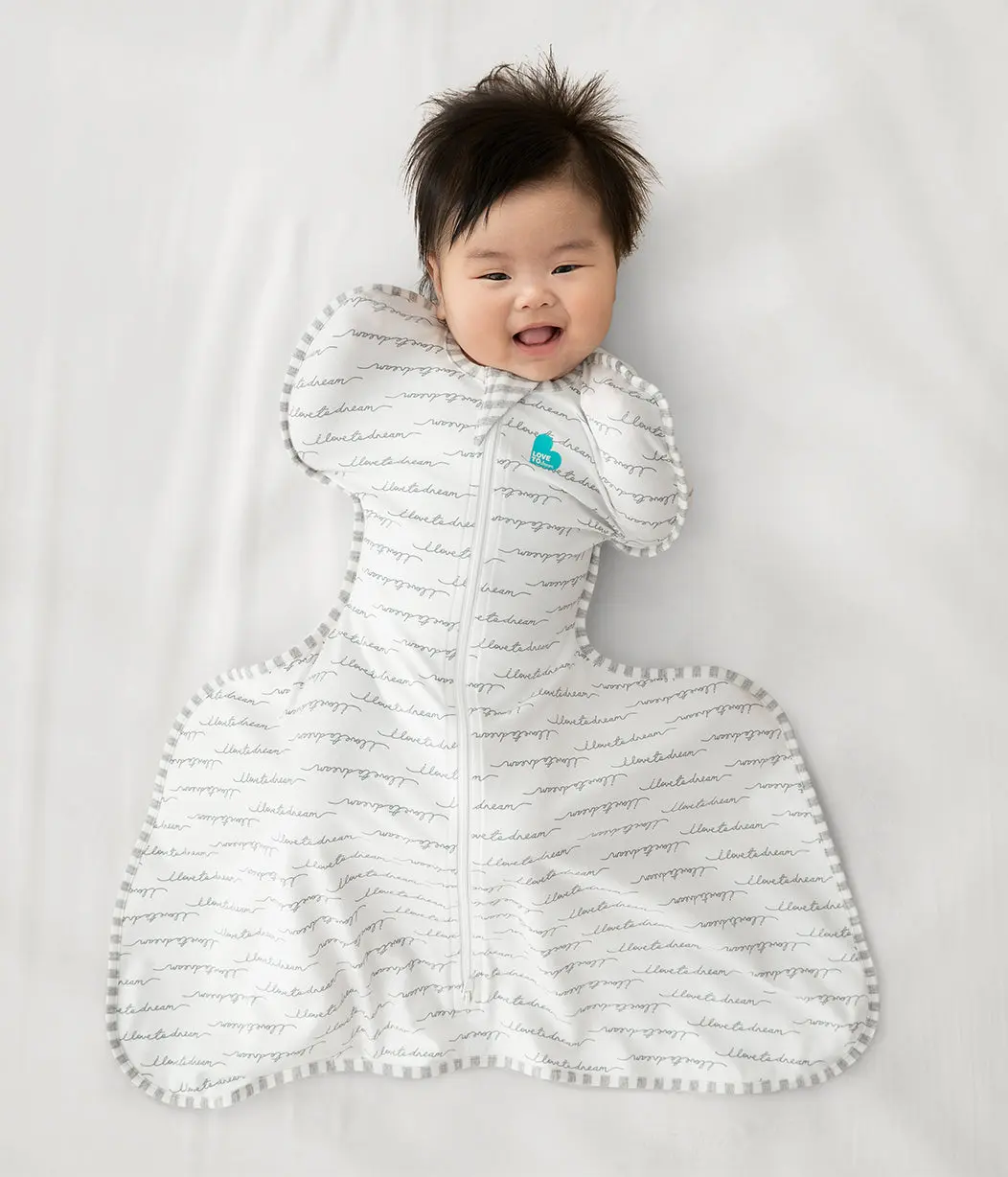 Swaddle Up™ Hip Harness 1.0 TOG Cotton White Dreamer