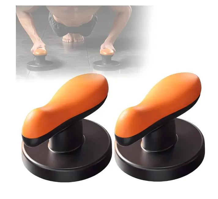 Unisex Adult 2-Piece Ergonomic Push-Up Bars with Training Mat Set, Push-Up Aids Support System, 3.6" Elevation, Reduces Wrist Pain, 25% Better Grip, 20% Higher Capacity, Ideal for Home Gym