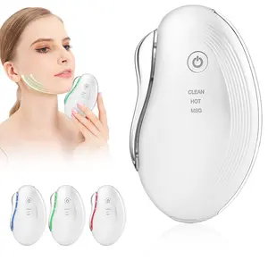 Facial Massager EMS Beauty Instrument, Face Heating Massage Tool, Scraping Therapy Device, Facial Care Equipment for Skin Relaxation, Facial Beauty Machine