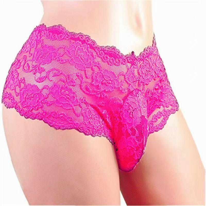 2026  Sexy Colorful Lace Underwear, Breathable Stylish Boxer Briefs for Nightclub, Stage Performance and Daily Wear, Romantic Novelty Gift for Husband, Boyfriend and Special Bedtime Surprise