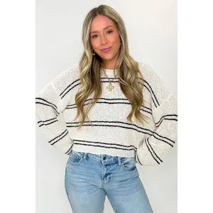 Sublime Lines Striped Knit Sweater