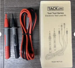 4pcs Automotive Multimeter Test Lead Kit Wire Piercing Clip Puncture Probe Set