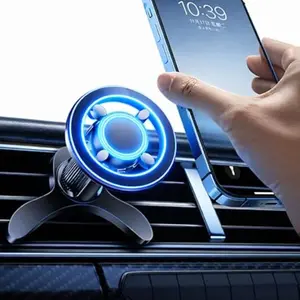 2026 Magnetic Car Phone Holder for MagSafe - Car Cellphone Mount, Cell Phone Mounts, Strong 360° Rotating Air Vent Mount with Foldable Hook