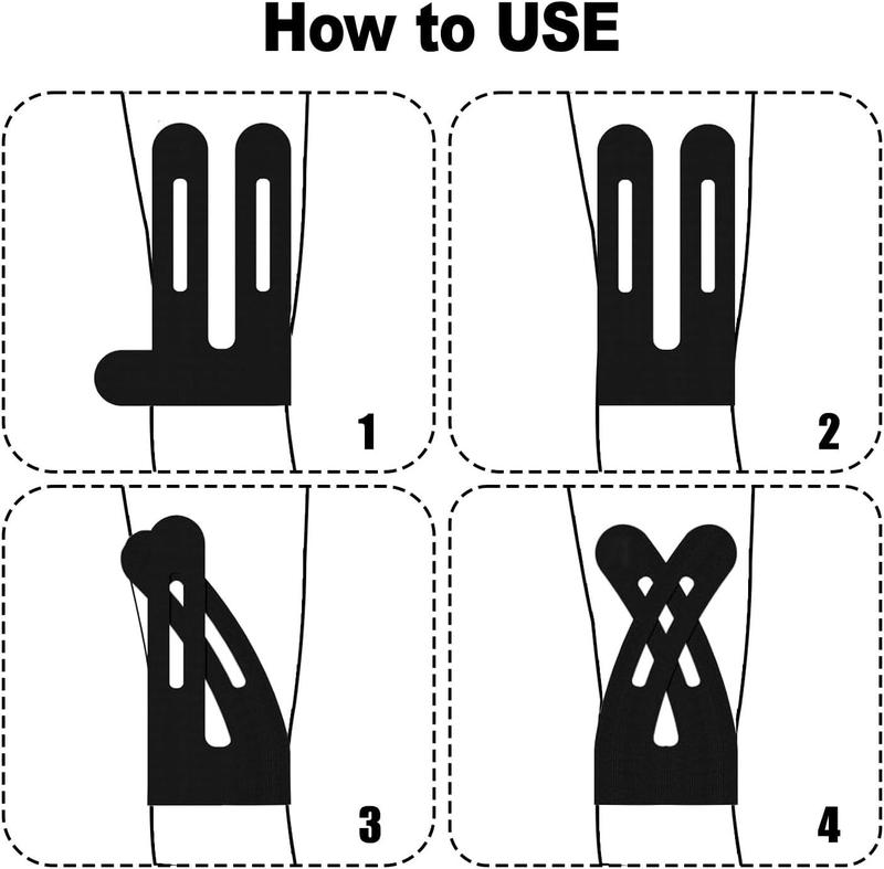 20 Pcs Precut Kinesiology Tape for Knees – Elastic, Waterproof & Breathable Knee Support for Pain Relief, Muscle & Joint Stability, Athletic Sports Tape