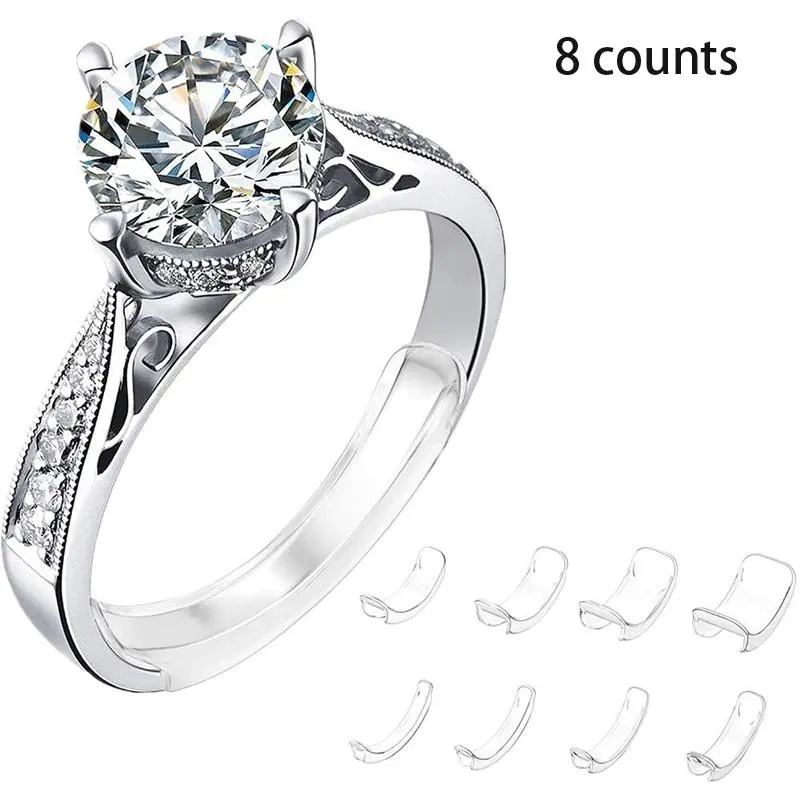 Invisible Ring Size Adjuster Set, Lightweight & Convenient Sizing Bars, Ring Guards for Adjusting Ring Size, Modern Jewelry Accessories for Women & Men, Bridal