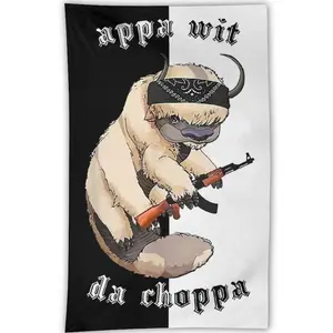 Appa With A Choppa 3x5 Feet Tapestry Wall Decoration Hanging Ornaments