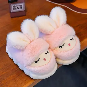 NewWinter Indoor Slippers for Youngsters, Cute Rabbit Warm Plush Home Shoes.