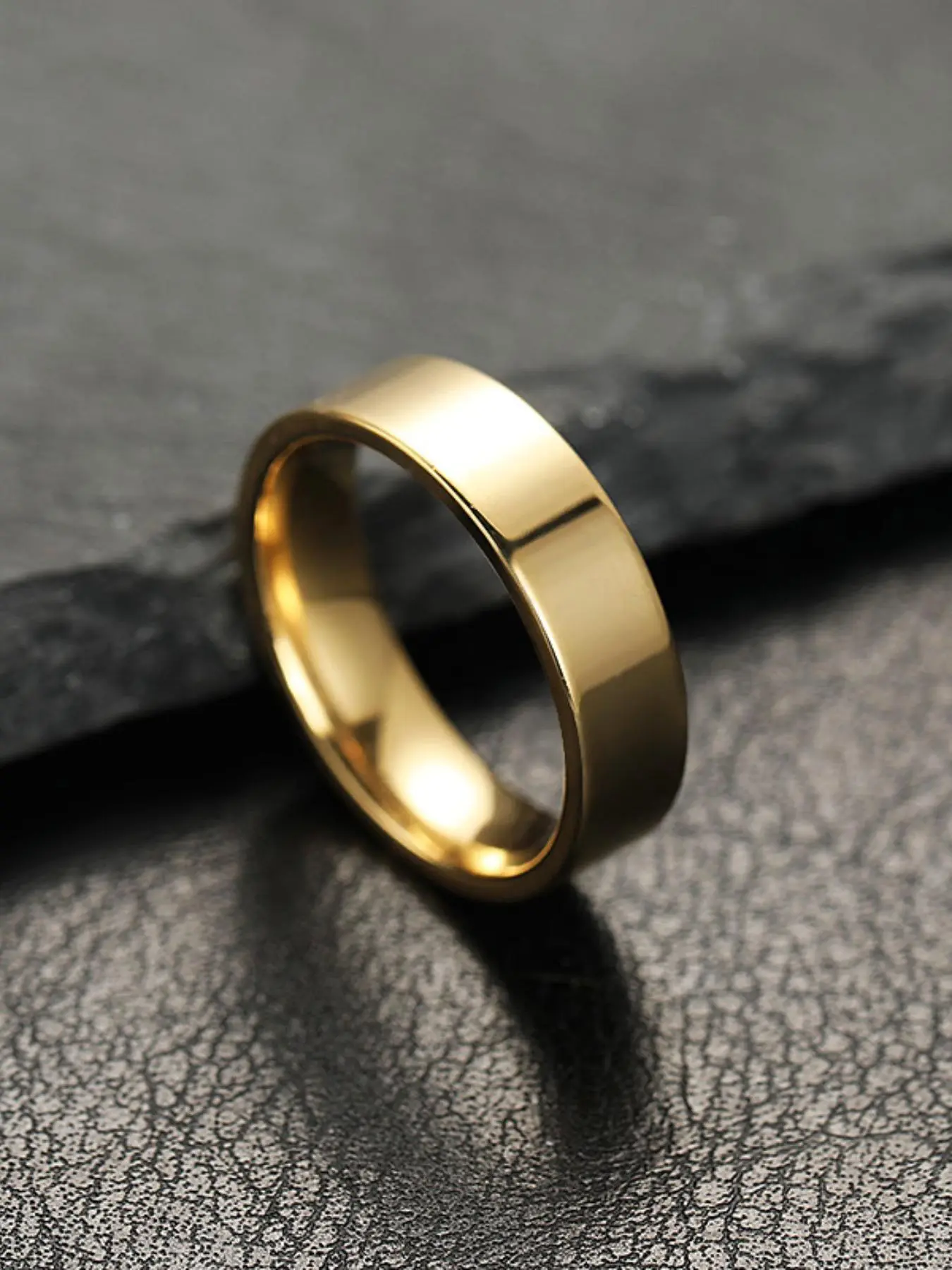 Unisex Titanium Steel Couple Rings, 6mm Inner Ball Design, Street Style, Perfect for Daily Wear & Parties, Ideal Gift for Friends & Family, Non Tarnish Jewelry, No Tarnishing