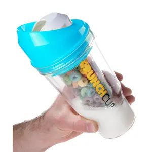 The CrunchCup - Portable Cereal and Milk Tumbler for Breakfast on the Go The CrunchCup - Portable Cereal and Milk Tumbler for Breakfast on the Go