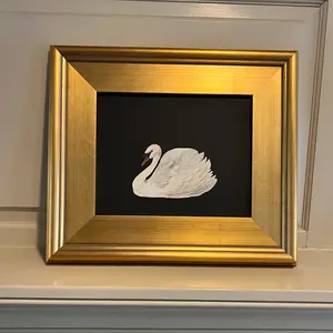 Swan - 8x10 - Gold Frame