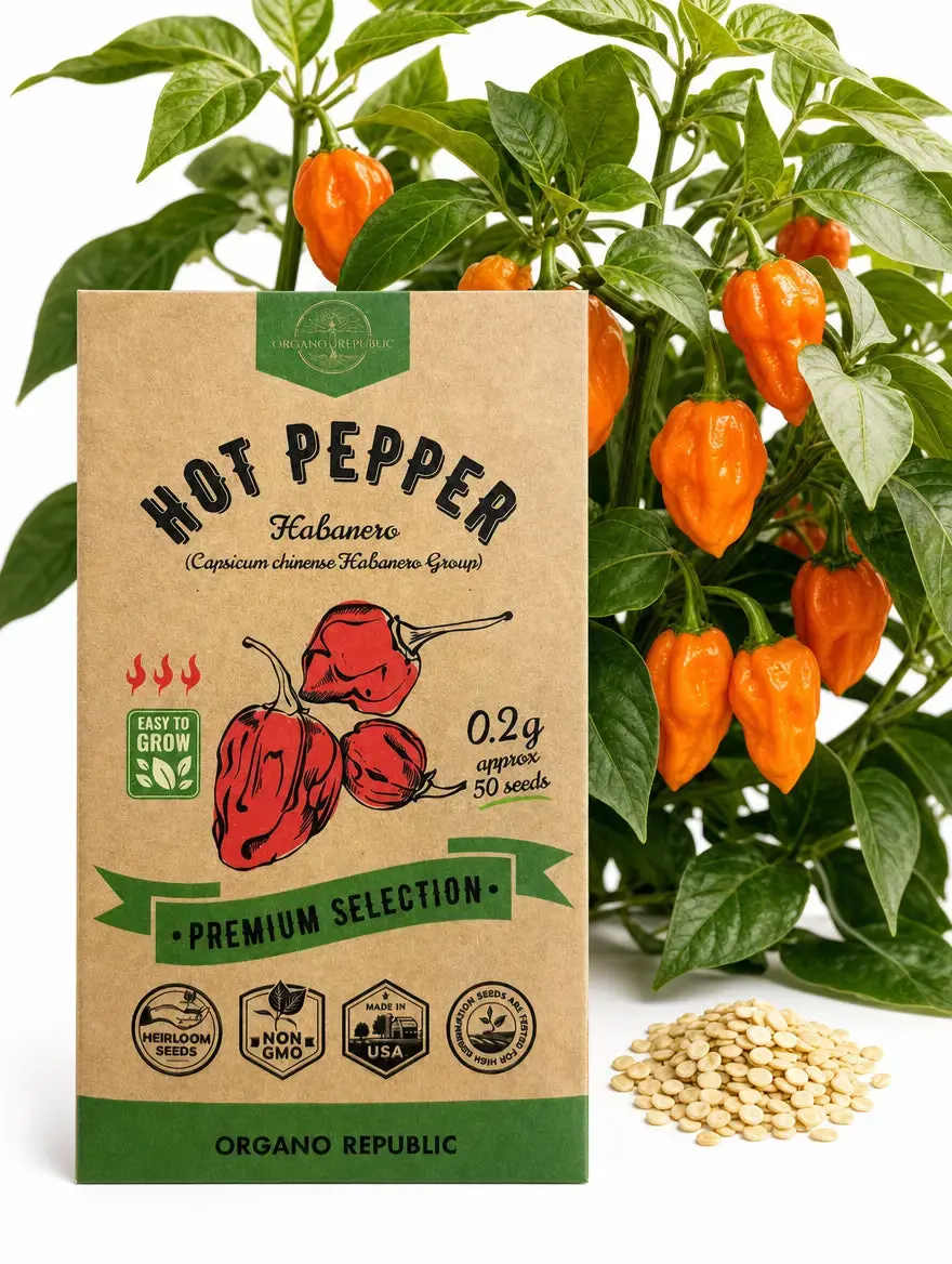 Habanero Pepper Seeds – Non-GMO Heirloom