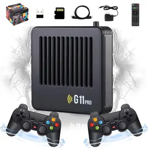 G11 Pro Retro Gaming Console Compatible with  60000+ Games  60+ Emulators,Emuelec 4.3 System,4K Game Stick with Controllers,Plug & Play Video Games for TV,Download/Collect Gaming/Save Progress (256G)