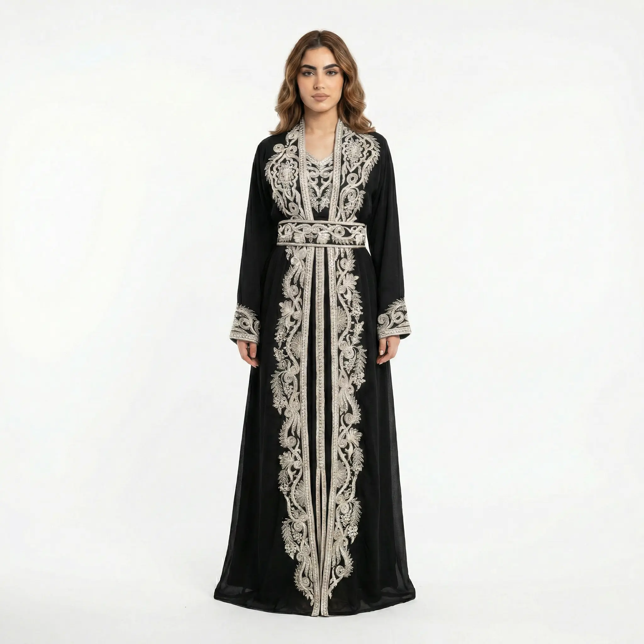 Daisy Kuftan - Women's Embrodiered Moroccan Caftan Dress, Arabic Dress,  Ceremony Dress, Modest, Maxi - Eid, Ramadan, Gifts for Her Kaftan  Embroidered - TikTok Shop