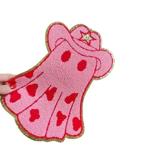 Pink Cowgirl Ghost Chenille Patch