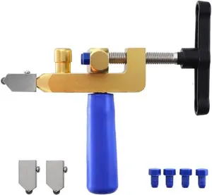 Ceramic tile cutting machine manual tool, glass cutting, manual ceramic tile with 3 tungsten steel blades, mirror cutting tool