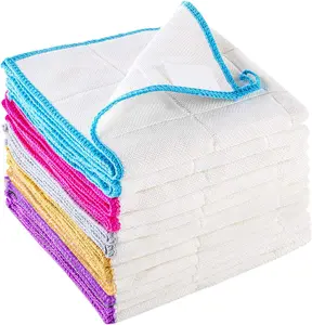 10-Piece Kitchen Dish Cloths Set, Reusable and Highly Absorbent Dishcloth Towels for Kitchens, Bathrooms and Cleaning Counters.