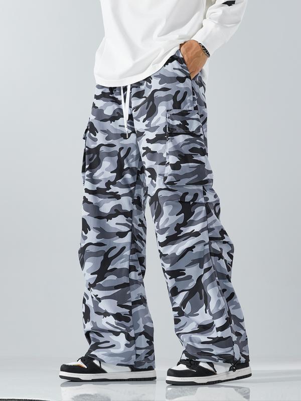 Men's Camouflage Sports Casual Trousers - With Pockets, Versatile Fashionable Casual Fitness Loose Seasonal Design