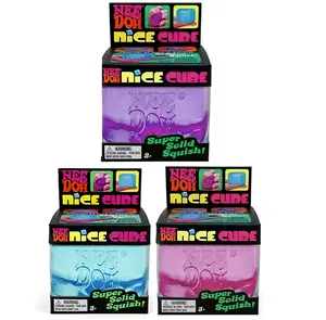 Needoh Nice Cube Polygon Ice Block Malt Syrup Stress Relief Toy Super Solid Squish Fun for Kids