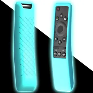 Remote Case Cover for   TV Remote | BN59 Series Curved Controller Universal   Cover Sleeve with Glow in The Dark Blue
