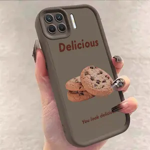 1 Piece Durable F17Pro 4G Comfortable feel Crispy biscuits Case For OPPO F17 Pro Featuring Durable In Casual