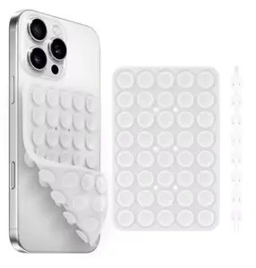 OctaGrip Transparent Silicone Phone Holder with Double Sided Sucker Pad for Secure Grip and Easy Mounting