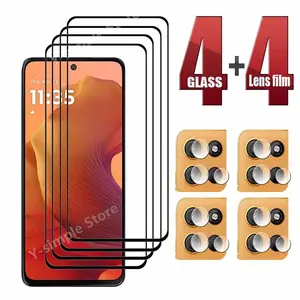 Phone Glass For Motorola G15 G15Power Screen Protector 9H Anti-Scratch Full Cover Moto G Power 2025 Soft Camera Lens film