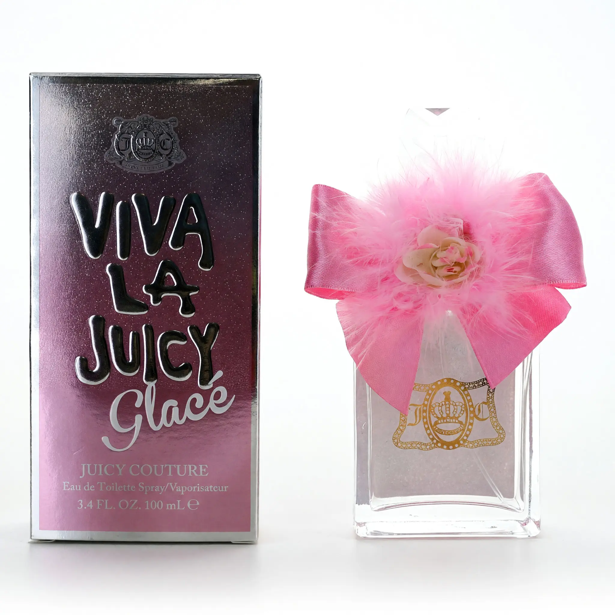 Viva La Juicy Glace Women's Fragrance by Juicy Couture - 3.4 fl oz EDT Spray Bottle with Fresh Coolness, Mandarin Pear, Citrus Notes