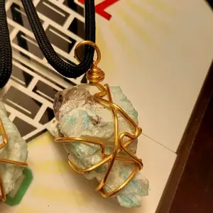 (Rare) Raw Amazonite Crystal Neck Piece