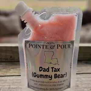 Pointe & Pour Dad Tax (Gummy Bear) Squeezable Wax Melt for Relaxation and Aromatherapy