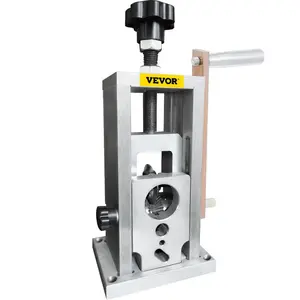 Industrial Cable Stripping Machine, 0.06-1.57 in Gauge Range, Drill-Powered & Manual Copper Stripper with Heat-Treated Alloy Cutting Blade, Ergonomic Handle, Compact Portable Hardware Tool for Scrap Cable Peeling, Construction Use