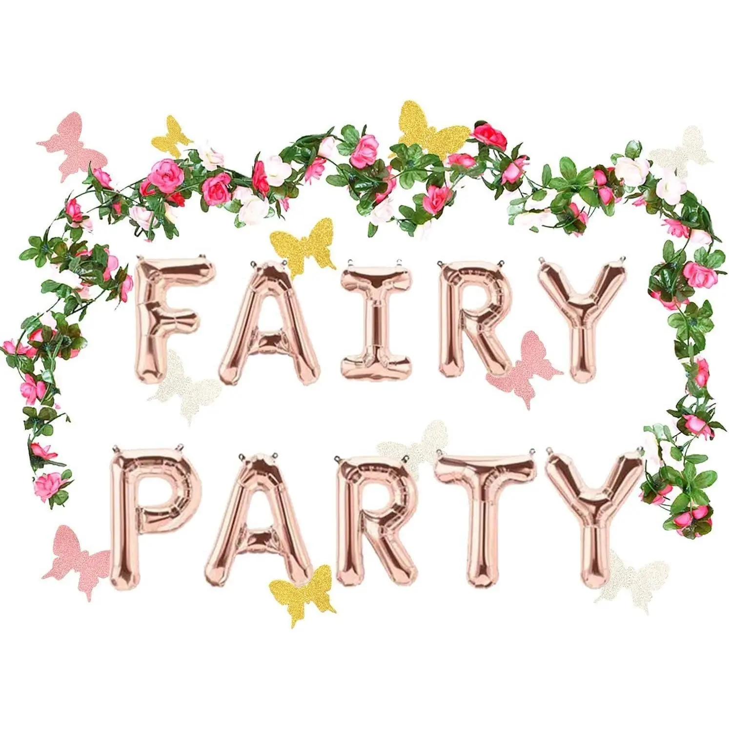 3 PCS Fairy Party Balloon Fairy Party Decorations Fairy Party Favors Fairy Garden Decoration for Fairy Theme Birthday Wedding Decorations