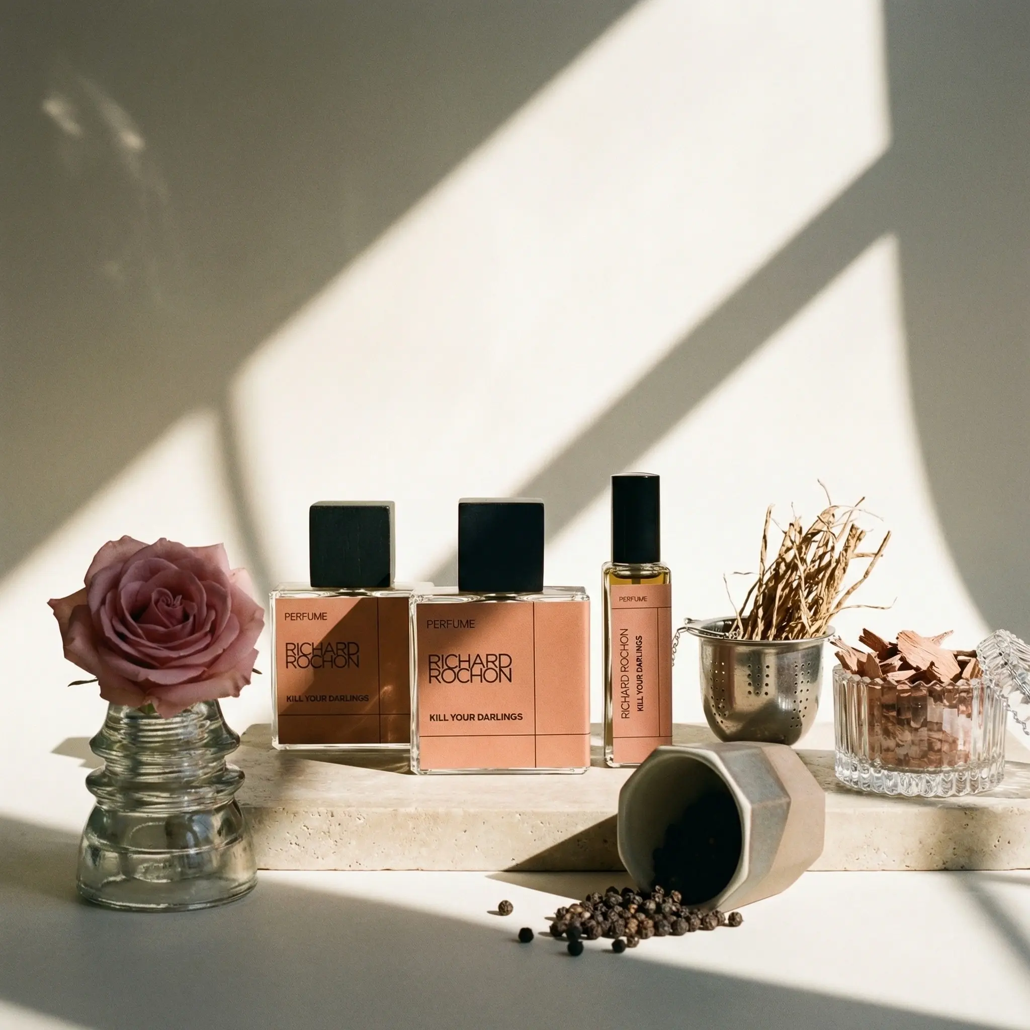 Richard Rochon 'Kill Your Darling' Unisex Perfume | Bulgarian Rose, Vetiver, Cedar, Pepper | Long Lasting Niche Rose Fragrance for Men & Women | Artisan Perfume, Everyday & Gift