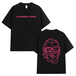 Le Monde Chico T Shirt French Rapper PNL Album Graphic Print T-shirt Men Women Hip Hop Fashion Oversized Short Sleeve Tee Shirt,Couple pullover sweaters, street style, soft and casual short sleeves