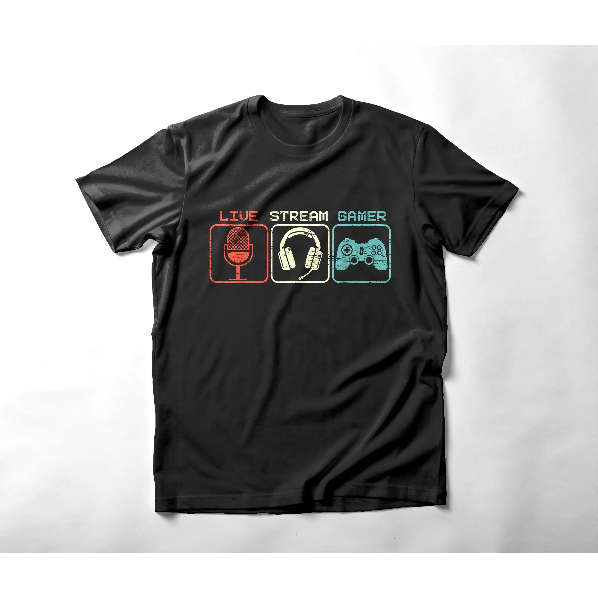 Live Stream Gamer Livestreaming Video Game Online Streaming Unisex T-shirt stream  elements