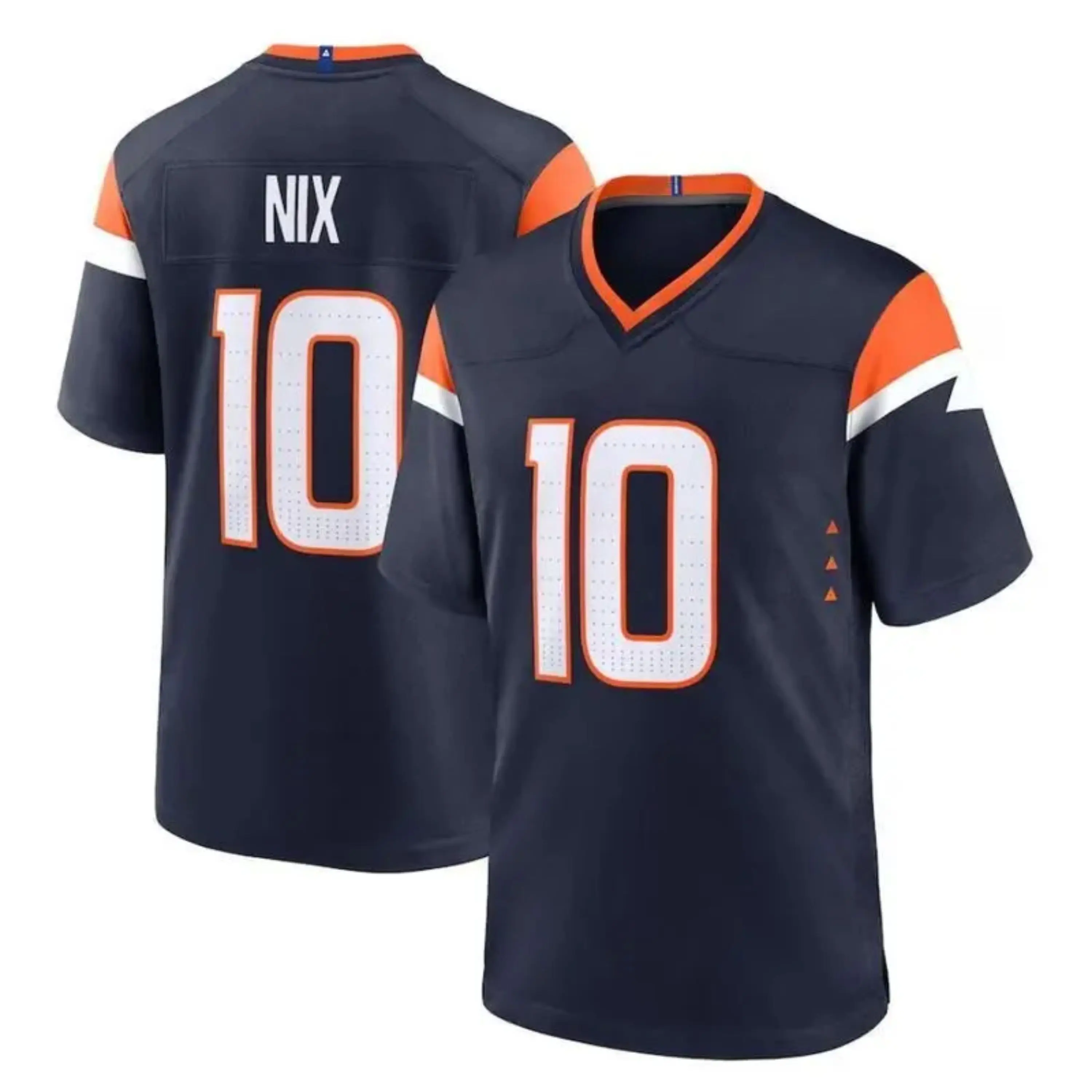 Unisex Football Style Jersey Number 10 Athletic Mesh Shirt for Practice Game Day