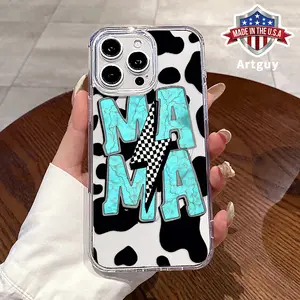 Magnetic Phone Case for iPhone 15 Plus 16 Pro Max 16E 14 13 12 11 X XS XR Cow Skin Mama Pattern TPU Shockproof Anti-Scratch Stylish Smartphone Cover