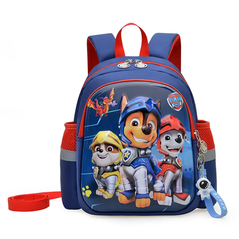 3D Hard Shell Cartoon Animal Paw Patrol Printed Backpack, Anti-Lost Strap Design Lightweight Daypack, Water Resistant Multi Pocket Book Bag Suitable for School Outdoor Travel