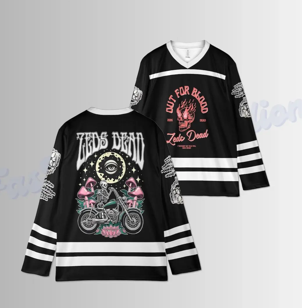 Zeds Dead Hockey Jersey, ZEDS DEAD Sweet Memories Jersey, Edm Music Festival