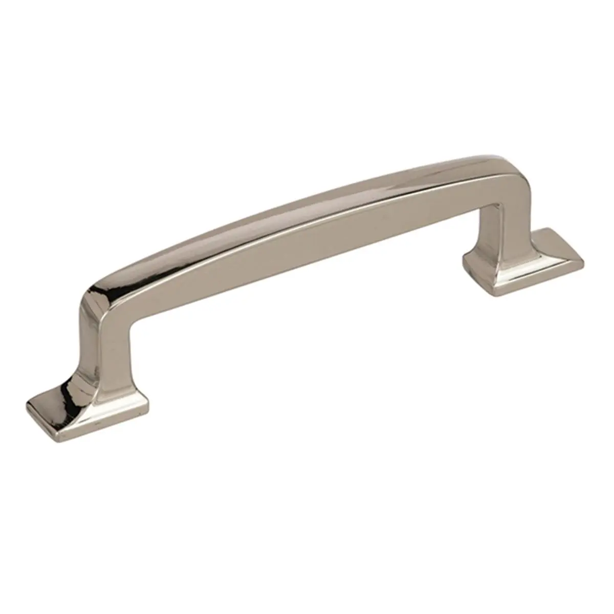 Amerock A53720 PN 96 mm Westerly Cabinet Pull - Polished Nickel, Door Handles with Precise Craftsmanship for Lifelong Beauty