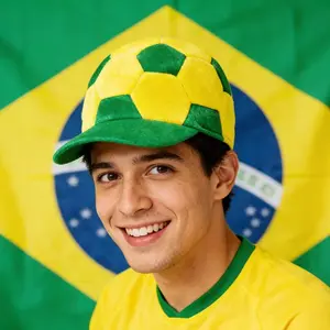 World Cup football baseball cap, fan cheering cap, fan hat, game football