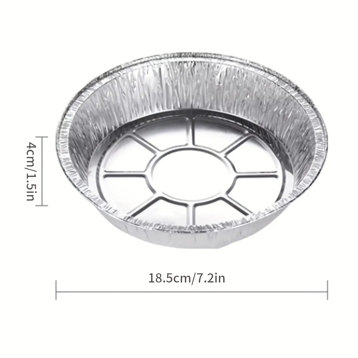 [Mother's Day] 42pcs Disposable Aluminum Foil Baking Pan Set (Including 21 Bases And 21 Lids) - 7-Inch Round Baking Pan, Suitable for Baking, Keeping Warm, And Serving - Round Aluminum Foil Baking Pan with Lid - Mother's Day - Air Fryer - Oven - Birthday
