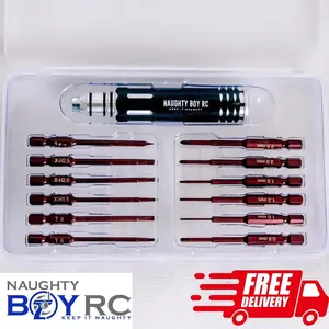 Naughty Boy RC 12-in-1 Screwdriver Set (Hex, Phillips, Torx)